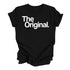 Graphic Shirt The Original Short Sleeve, black shirt with white text